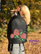 Рюкзак для вышивки бисером Маки 