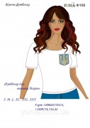 Женская футболка для вышивки бисером Герб