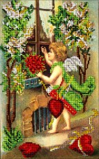 Набор для вышивки ювелирным бисером День Св. Валентина 5 Краса и творчiсть 50115