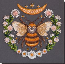Набор-миди для вышивки бисером на натуральном художественном холсте Медовый сон Абрис Арт АМВ-066-1
