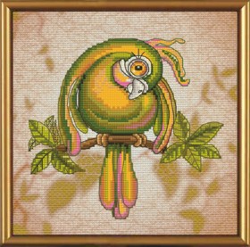 Набор для вышивки крестом Зеленый попугай Новая Слобода (Нова слобода) СВ5555 - 52.00грн.