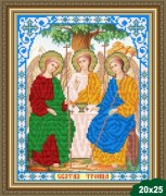 Рисунок на ткани для вышивки бисером Святая  троица