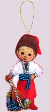 Набор для изготовления куклы из фетра для вышивки бисером Кукла. Украина-М Баттерфляй (Butterfly) F064