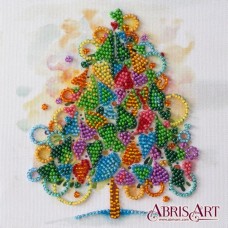 Набор-мини для вышивки бисером на натуральном художественном холсте Сердце праздника Абрис Арт AM-205
