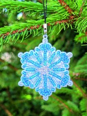 Набір для виготовлення новорічної іграшки Butterfly Сніжинка блакитна М307 Набір для виготовлення новорічної іграшки Butterfly Сніжинка блакитна М307