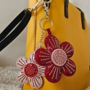 Набір для вишивки бісером на штучній шкірі Wonderland Crafts Шарм для сумки - Весняні квіти FLBB-178