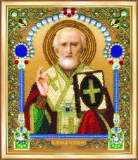 Набор для вышивки бисером Икона святителя Николая Чудотворца Чарiвна мить (Чаривна мить) Б-1206