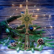 Набор для вышивки бисером по дереву Новогодняя звезда