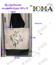 Эко сумка для вышивки бисером Мальвина 99 Юма Эко М 99