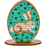 Набор для вышивки бисером по дереву Писанка кролик