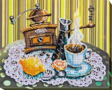 Набор для вышивки бисером Кофе с лимоном Абрис Арт АВ-531