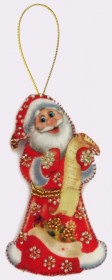 Набор для изготовления игрушки из фетра для вышивки бисером Дед Мороз Баттерфляй (Butterfly) F026 - 89.00грн.