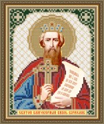 Схема вышивки бисером на авторской канве Святой Благоверный Князь Вячеслав