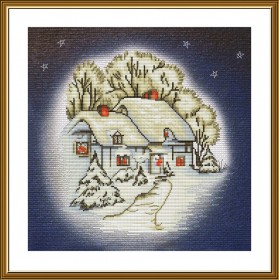 Набор для вышивки крестиком на канве с фоновым изображением Снежный домик Новая Слобода (Нова слобода) СР2307 - 435.00грн.
