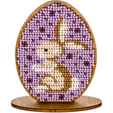 Набор для вышивки бисером по дереву Писанка кролик Волшебная страна FLK-258