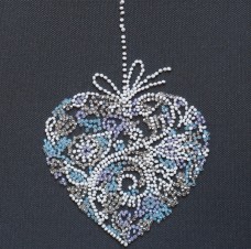 Набор - мини для вышивки бисером Кружевное сердце Абрис Арт АМ-230