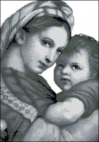 Схема вышивки бисером на габардине Мадонна із дитям Эдельвейс С-273(ІІ) - 123.00грн.