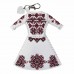 Набор для вышивки нитками на искусственной коже Wonderland Crafts Шарм для сумки - Платье. Пионовое настоение FLHL-137