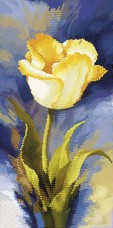 Схема вышивки бисером на атласе Садовые зарисовки. Желтый тюльпан Tela Artis (Тэла Артис) ТМ-147