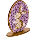 Набор для вышивки бисером по дереву Писанка кролик Волшебная страна FLK-258
