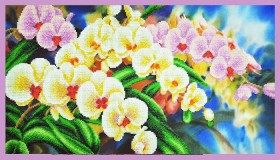 Набор для вышивки бисером Орхидеи в саду Картины бисером Р-308 - 996.00грн.