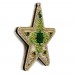 Набор для вышивки бисером на пластиковой основе Звездочка. Зеленый орнамент  Волшебная страна FLPL-069
