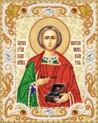 Схема вышивки бисером на атласе Маричка Св. Вмч. Пантелеймой Целитель РИК-5004