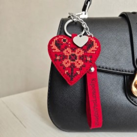Набор для вышивки нитками на искусственной коже Wonderland Crafts Шарм для сумки - Кировоградская область FLHL-154 Набор для вышивки нитками на искусственной коже Wonderland Crafts Шарм для сумки - Кировоградская область FLHL-154