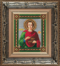Набор для вышивки бисером Икона великомученика и целителя Пантелеймона Чарiвна мить (Чаривна мить) Б-1021