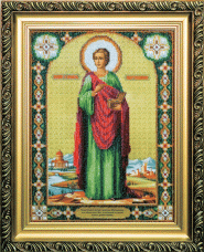 Набор для вышивки бисером Икона великомученика и целителя Пантелеймона Чарiвна мить (Чаривна мить) Б-1018