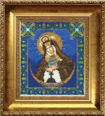 Набор для вышивки бисером Богородица Остробрамская Чарiвна мить (Чаривна мить) Б-1013