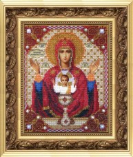 Набор для вышивки бисером Икона Богородица Неупиваемая Чаша Чарiвна мить (Чаривна мить) Б-1009