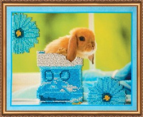 Набор для вышивки бисером Кролики - 3