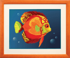 Рисунок на ткани для вышивки бисером Красная рыба Чарiвна мить (Чаривна мить) СБ-056