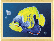 Схемы для вышивания бисером на авторской канве Синяя рыба Чарiвна мить (Чаривна мить) СБ-057