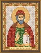 Рисунок на ткани для вышивки бисером Святой Ярослав