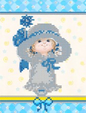 Рисунок на ткани для вышивки бисером Васильковая детка А-строчка АК5-010
