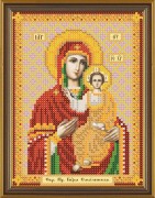 Рисунок на ткани для вышивки бисером Богородица Смоленская