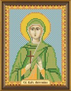 Рисунок на ткани для вышивки бисером Святая Антонина