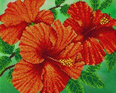 Рисунок на ткани для вышивки бисером Цветок страсти А-строчка АК3-042