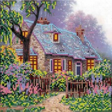 Рисунок на холсте для вышивки бисером Сказочный домик Абрис Арт АС-404