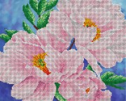 Рисунок на атласе для вышивки бисером Цветок нежности