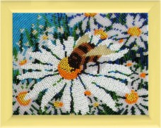 Рисунок на атласе для вышивки бисером Ромашки Баттерфляй (Butterfly) 935Б