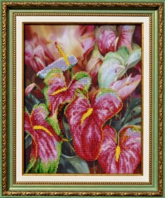 Набор для вышивки бисером Цветок Фламинго Картины бисером Р-076 - 364.00грн.