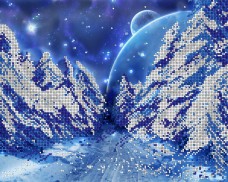 Рисунок на ткани для вышивки бисером Зимняя сказка А-строчка АК3-077