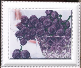 Рисунок на габардине для вышивки бисером В хрустале. Виноград Art Solo VKA4202 - 53.00грн.