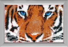 Рисунок на атласе для вышивки бисером Глаза тигра Баттерфляй (Butterfly) 945Б