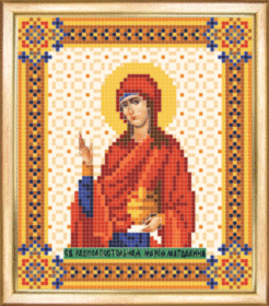Рисунок на ткани для вышивки бисером Святая Равноапостольная Мария - Магдалина Чарiвна мить  СБИ-015 - 70.00грн.