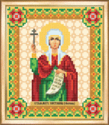 Рисунок на ткани для вышивки бисером Св. мученица Светлана (Фотина)