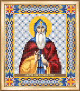 Рисунок на ткани для вышивки бисером Св. преподобный Илья Муромский Печерский